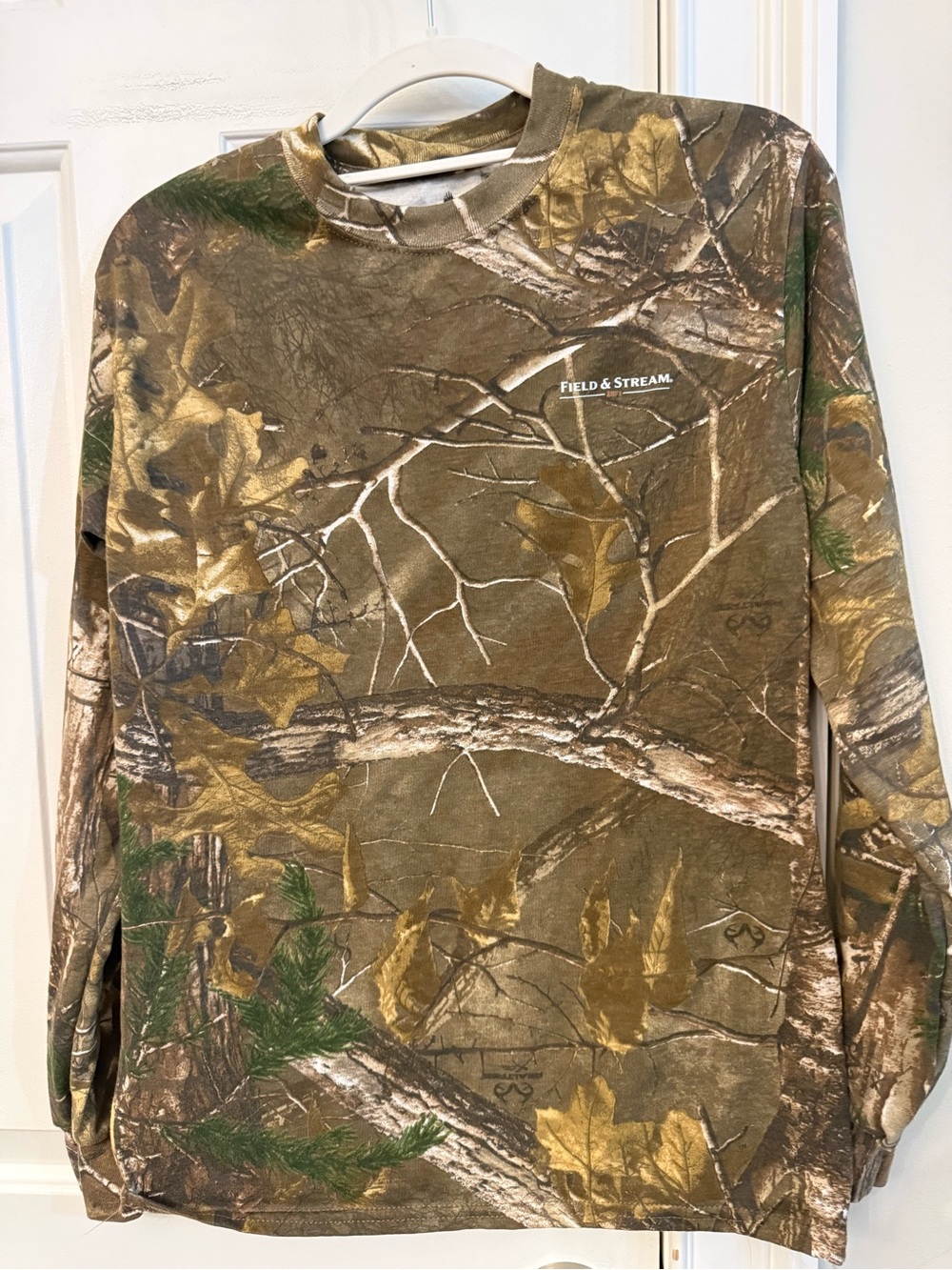 Field & Stream Realtree-Style Camo Crewneck in Brown, Green & Tan